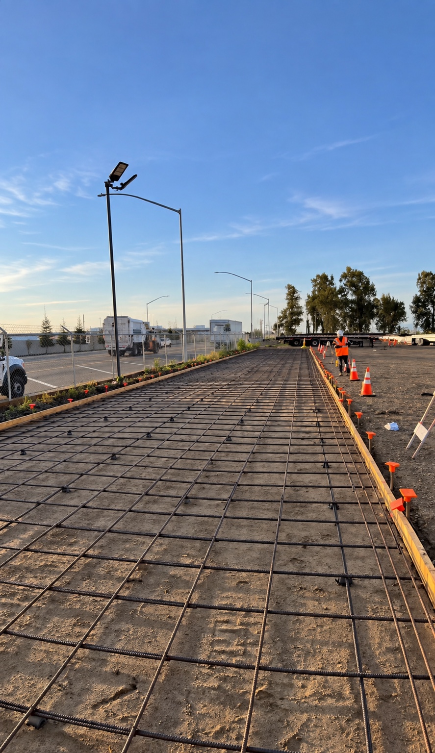 Reinforcement and slab preparation