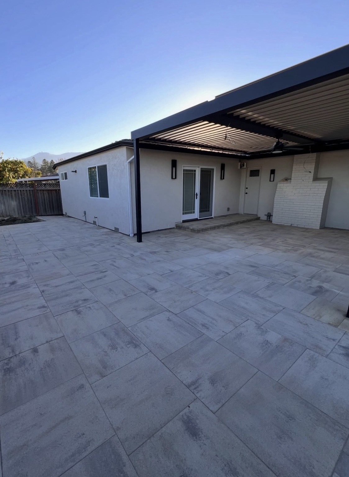 After · Paver finished patio