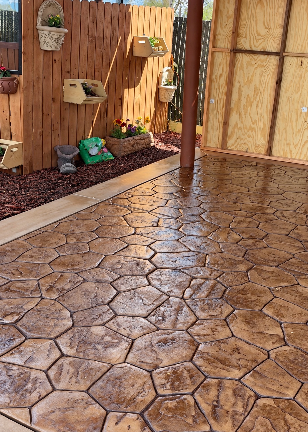 Stamped concrete detail